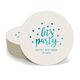 Confetti Dots Let's Party Round Coasters Image 4 of 5