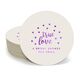 Confetti Dots True Love Round Coasters Image 1 of 2