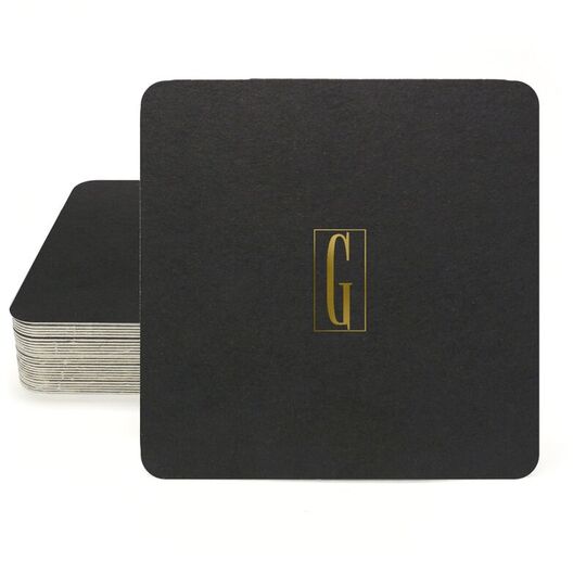 Contempo Monogram Square Coasters