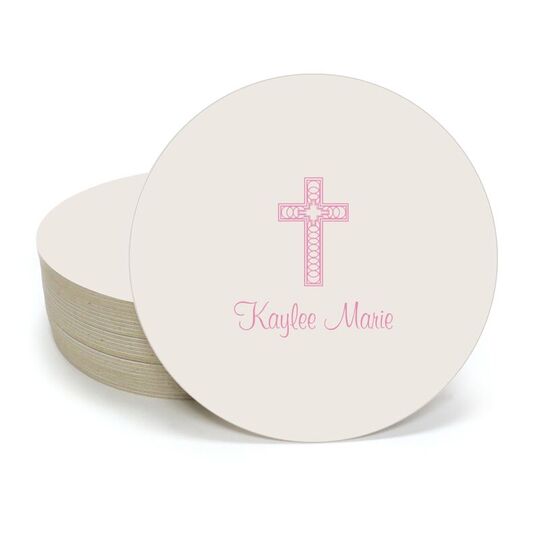 Cross Inspiration Round Coasters