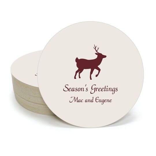 Deer Park Round Coasters