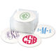 Design Your Own Monogram Round Coasters Image 1 of 2
