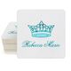 Delicate Princess Crown Square Coasters Image 1 of 2