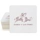 Elegant 50 Golden Years Square Coasters Image 1 of 2