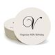 Elegant Initial Round Coasters Image 3 of 5