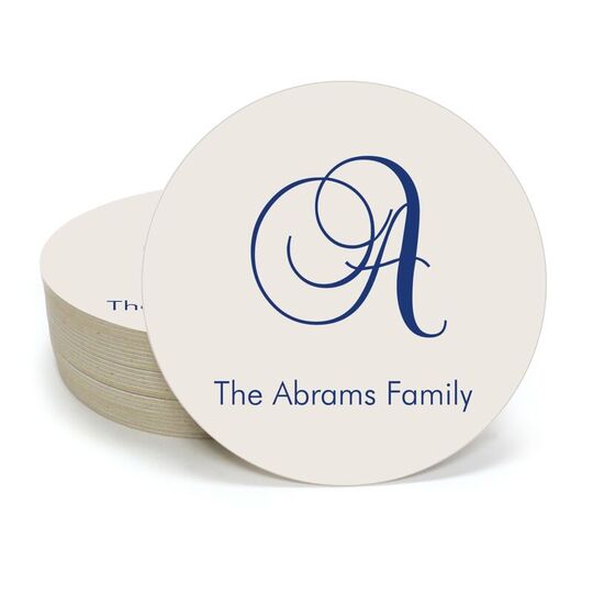 Elegant Initial Round Coasters