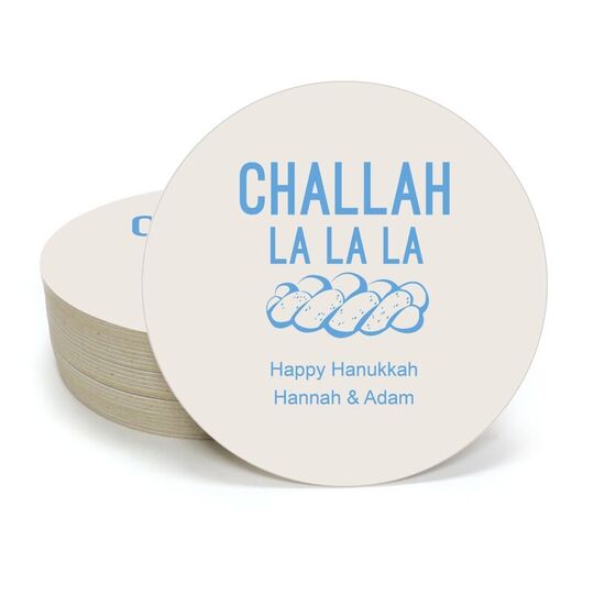 Challah La La La Round Coasters