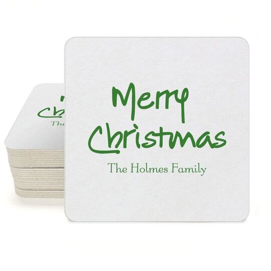 Studio Merry Christmas Square Coasters