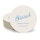 Expressive Script Blessed Round Coasters Image 3 of 5