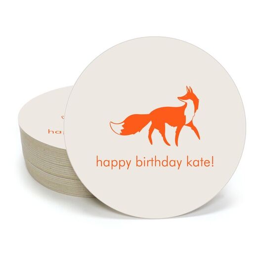 Fox Round Coasters