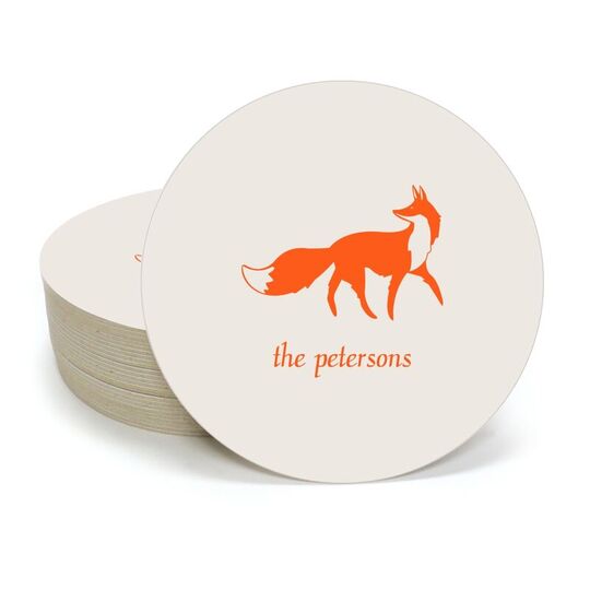 Fox Round Coasters