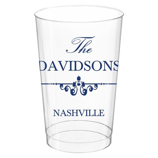 Fleur Bar Clear Plastic Cups