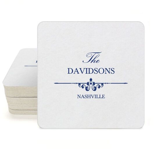 Fleur Bar Square Coasters