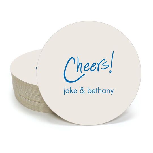 Fun Cheers Round Coasters