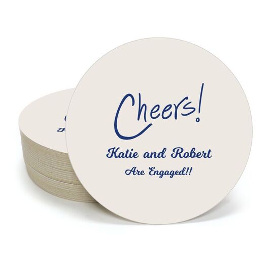 Fun Cheers Round Coasters