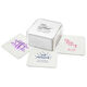 Design Your Own Wedding Square Coasters Image 1 of 2