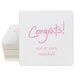 Fun Congrats Square Coasters Image 2 of 3