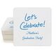 Fun Let's Celebrate Square Coasters Image 2 of 4