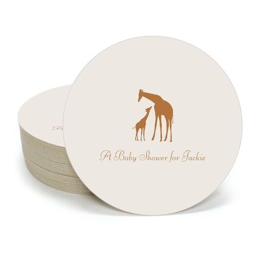 Giraffe Duo Round Coasters
