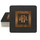 Greek Key Border with Monogram Square Coasters Image 1 of 2