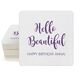 Hello Beautiful Square Coasters Image 3 of 4