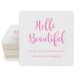 Hello Beautiful Square Coasters Image 1 of 4