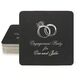 Wedding Rings Square Coasters Image 1 of 3