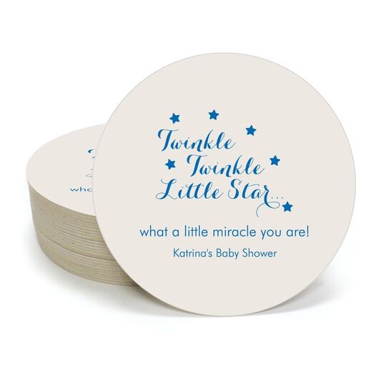 Twinkle Twinkle Little Star Round Coasters