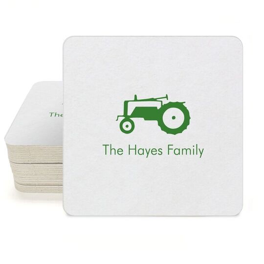 Tractor Square Coasters