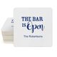 The Bar is Open Square Coasters Image 1 of 5