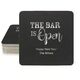The Bar is Open Square Coasters Image 2 of 5
