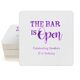 The Bar is Open Square Coasters Image 4 of 5