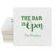 The Bar is Open Square Coasters Image 3 of 5