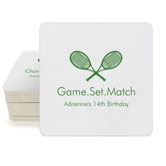 Tennis Square Coasters