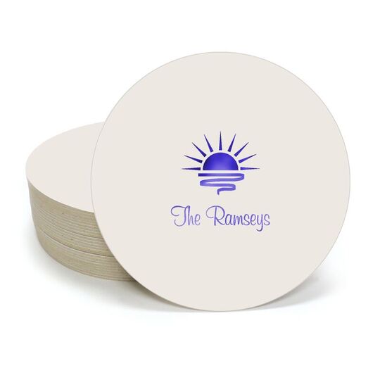 Sunrise Round Coasters