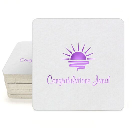 Sunrise Square Coasters