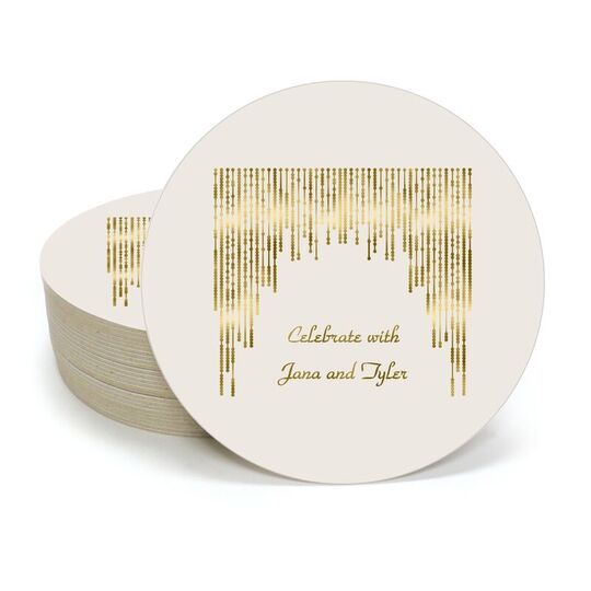 Stunning Streamers Round Coasters