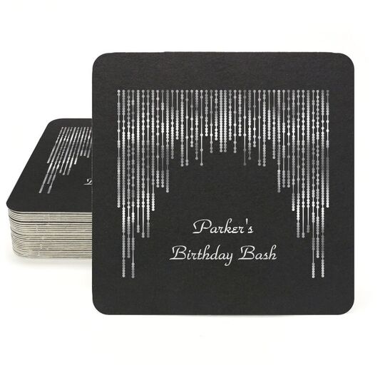 Stunning Streamers Square Coasters