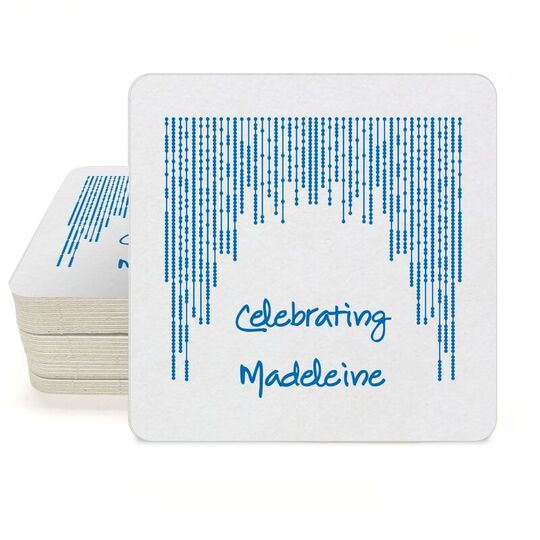 Stunning Streamers Square Coasters