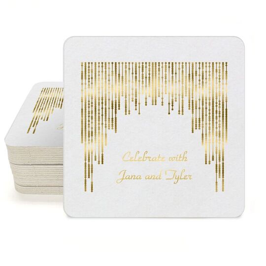 Stunning Streamers Square Coasters