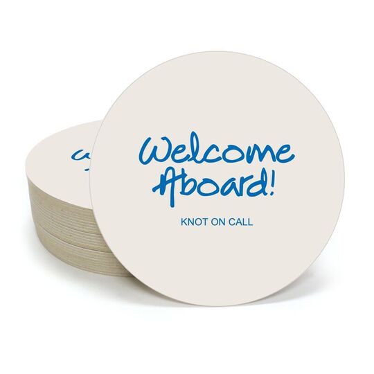 Studio Welcome Aboard Round Coasters