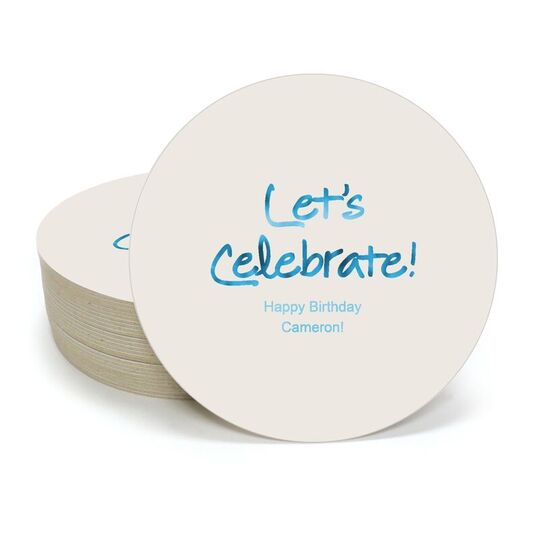 Studio Let's Celebrate Round Coasters