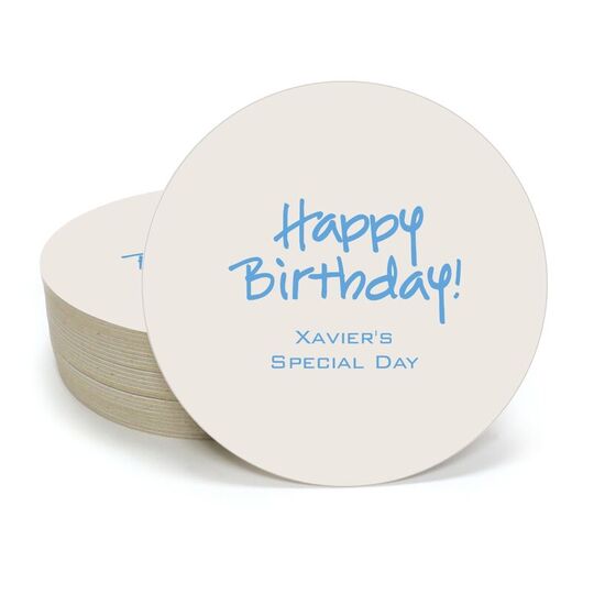 Studio Happy Birthday Round Coasters