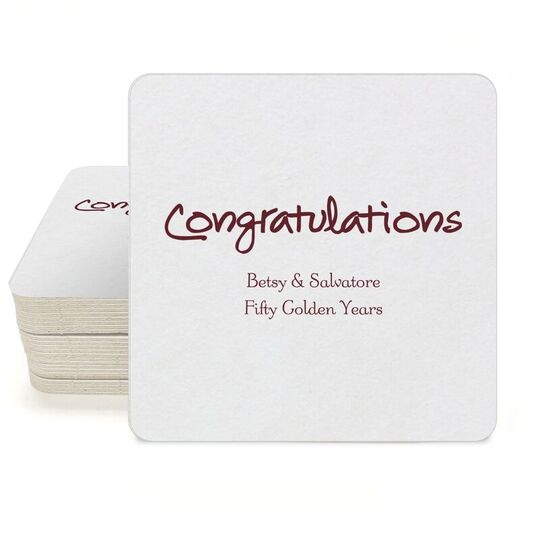 Studio Congratulations Square Coasters