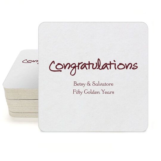 Studio Congratulations Square Coasters