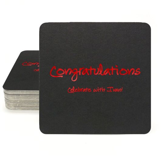 Studio Congratulations Square Coasters