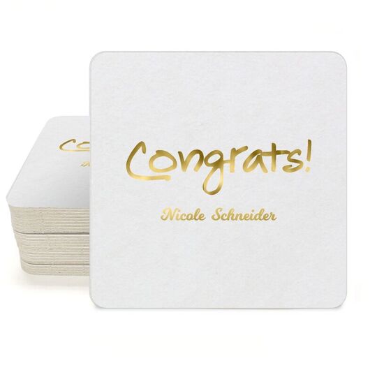 Studio Congrats Square Coasters