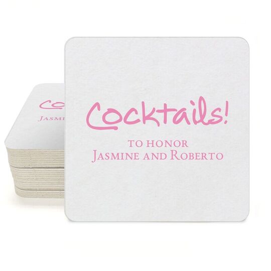 Studio Cocktails Square Coasters