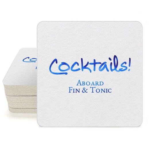 Studio Cocktails Square Coasters