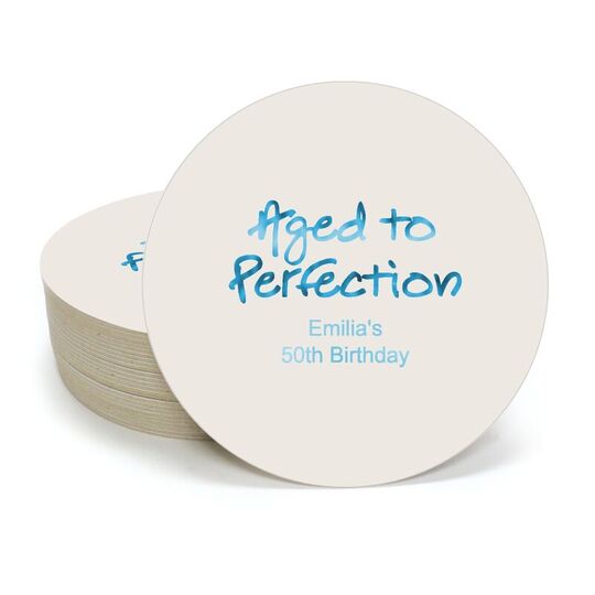 Studio Aged to Perfection Anniversary Round Coasters